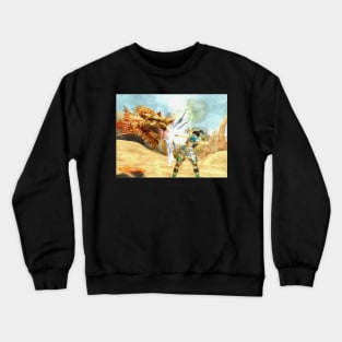 Battle with dead fish Crewneck Sweatshirt